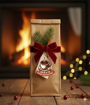 چطور پودر قهوه را کریسمسی هدیه بدهیم