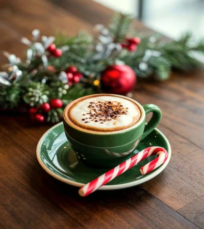 چطور پودر قهوه را کریسمسی هدیه بدهیم